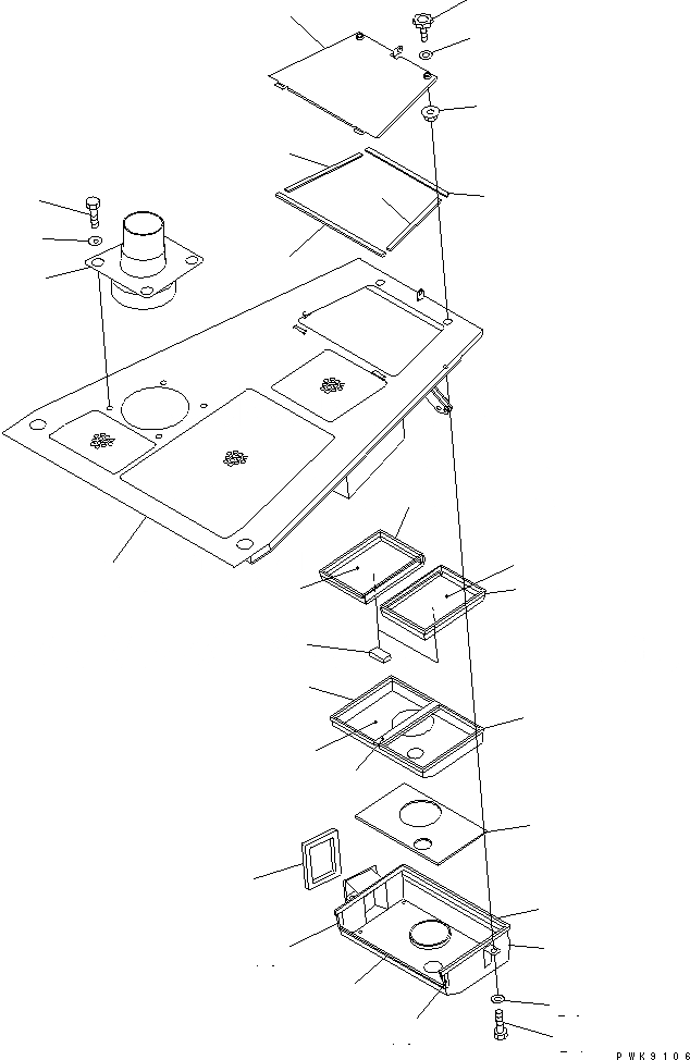 Схема запчастей Komatsu D61P-12 - ПРИБОРНАЯ ПАНЕЛЬ (АКСЕССУАРЫ) (С КОНДИЦИОНЕРОМ И ОБОГРЕВАТЕЛЬ.) КАБИНА ОПЕРАТОРА И СИСТЕМА УПРАВЛЕНИЯ