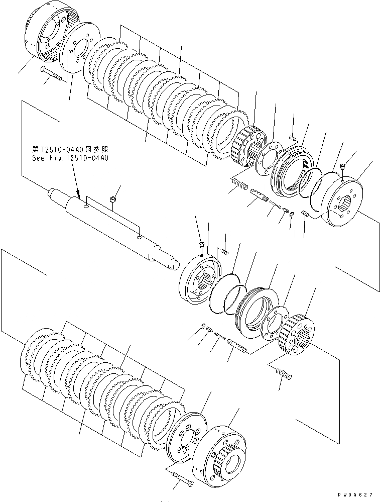 Схема запчастей Komatsu D61P-12 - ОТВАЛ (ПРЯМ. ОТВАЛ С ПЕРЕКОСОМ) РАБОЧЕЕ ОБОРУДОВАНИЕ