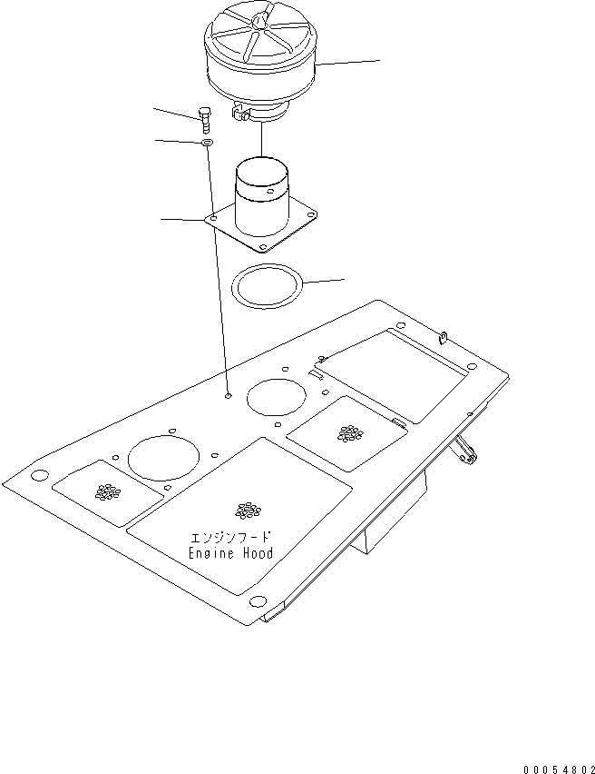 Схема запчастей Komatsu D61P-12 - ТЯГОВ. ЛЕБЕДКА (КОРПУС) РАБОЧЕЕ ОБОРУДОВАНИЕ