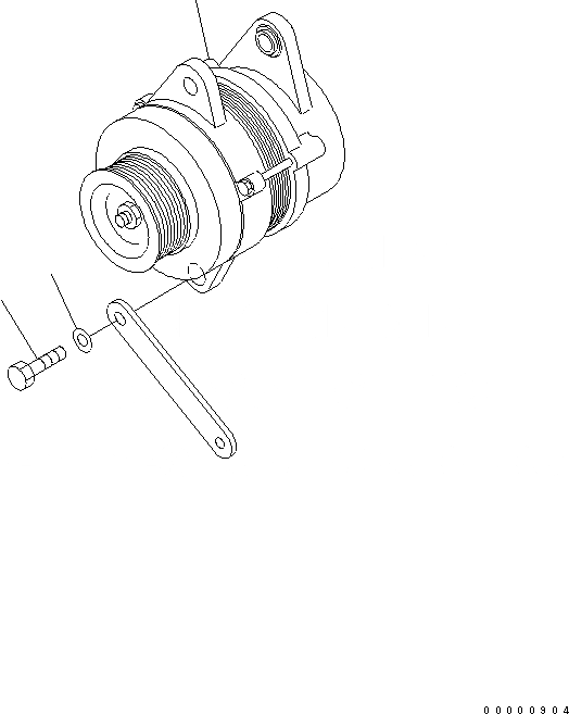 Схема запчастей Komatsu D61PX-12A-W - ГЕНЕРАТОР (A) КОМПОНЕНТЫ ДВИГАТЕЛЯ