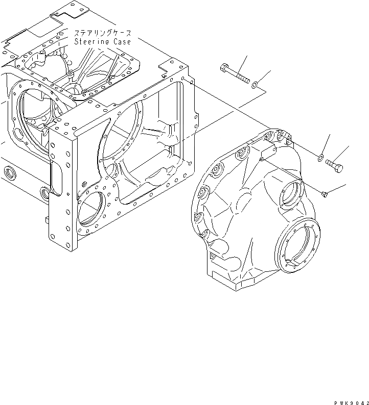 Схема запчастей Komatsu D61PX-12A-W - КОНЕЧНАЯ ПЕРЕДАЧА (КРЕПЛЕНИЕ) СИЛОВАЯ ПЕРЕДАЧА И КОНЕЧНАЯ ПЕРЕДАЧА