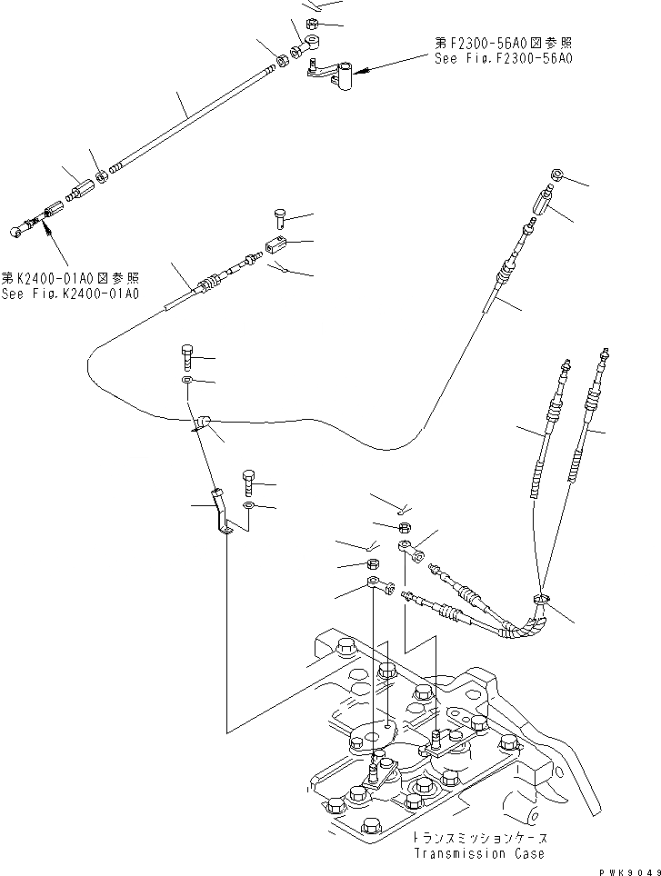 Схема запчастей Komatsu D61PX-12A-W - КОНТРОЛЬ ХОДА (HSS УПРАВЛ-Е) СИЛОВАЯ ПЕРЕДАЧА И КОНЕЧНАЯ ПЕРЕДАЧА
