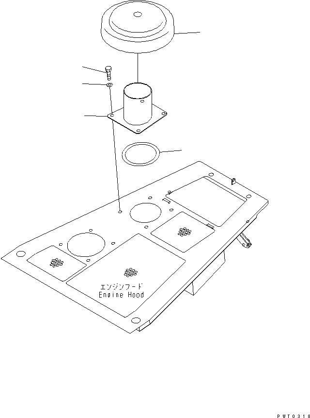 Схема запчастей Komatsu D61PX-12A-W - RAIN КРЫШКА РАЗНОЕ