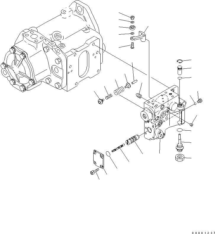Схема запчастей Komatsu D61PX-12A-W - HSS НАСОС (/) ОСНОВН. КОМПОНЕНТЫ И РЕМКОМПЛЕКТЫ