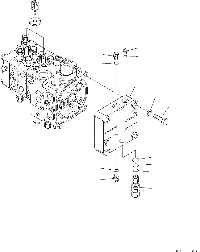 Схема запчастей Komatsu D61PX-12A-W - ОСНОВН. КЛАПАН (-КЛАПАН) (/) (ДЛЯ ПРЯМОГО ОТВАЛА) (КРОМЕ ЯПОН.) ОСНОВН. КОМПОНЕНТЫ И РЕМКОМПЛЕКТЫ