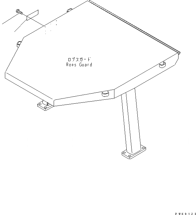 Схема запчастей Komatsu D61PX-12 - ROPS ПЛАСТИНЫ (ЯПОН.) МАРКИРОВКА