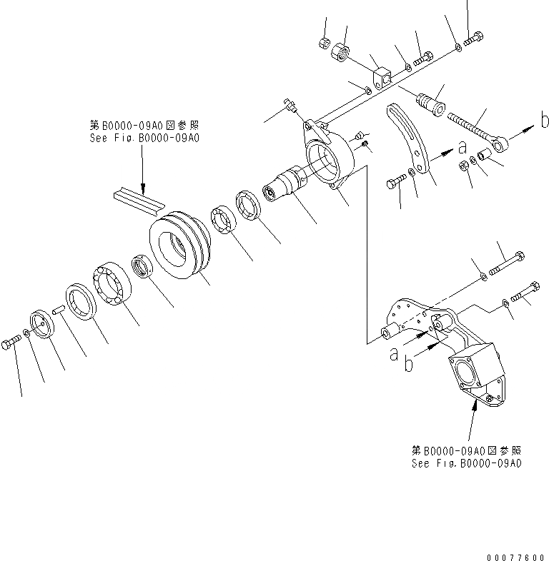 Схема запчастей Komatsu D63E-12 - НАТЯЖНОЙ РОЛИК КОМПОНЕНТЫ ДВИГАТЕЛЯ