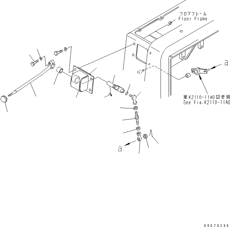 Схема запчастей Komatsu D63E-12 - ОСНОВН. КОНСТРУКЦИЯ (ТРАНСМИССИЯ РЫЧАГ БЛОКИРОВКИ) КАБИНА ОПЕРАТОРА И СИСТЕМА УПРАВЛЕНИЯ