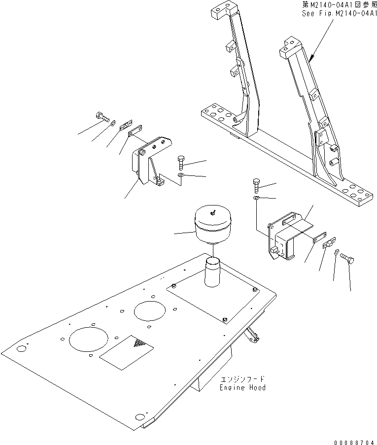 Схема запчастей Komatsu D63E-12 - БОКОВ. КРЫШКА СТОПОР И КРЕПЛЕНИЕ ПОЛА КРЫШКА(ДЛЯ TОБОД КОЛЕСАMING DOZER) ЧАСТИ КОРПУСА