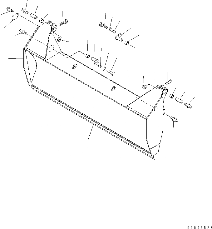Схема запчастей Komatsu D63E-12 - ОТВАЛ (TОБОД КОЛЕСАMING DOZER) РАБОЧЕЕ ОБОРУДОВАНИЕ
