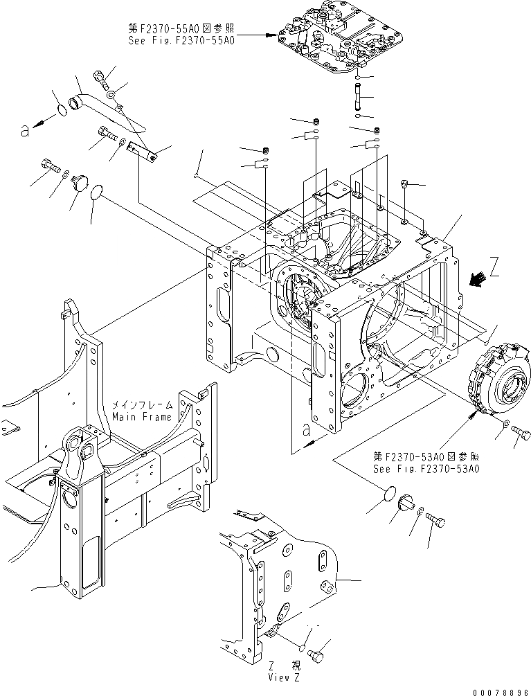 Схема запчастей Komatsu D63E-12 - МУФТА И ТОРМОЗ. (РУЛЕВ. УПРАВЛЕНИЕ КОРПУС) СИЛОВАЯ ПЕРЕДАЧА И КОНЕЧНАЯ ПЕРЕДАЧА