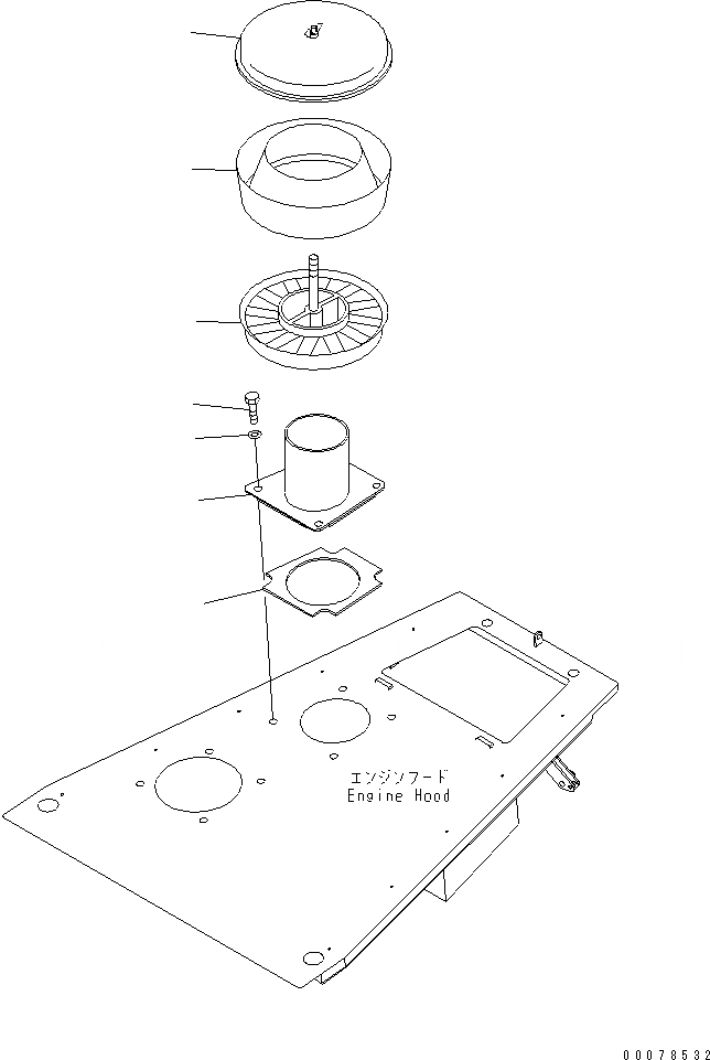 Схема запчастей Komatsu D63E-12 - ПРЕФИЛЬТР EXTENSION РАЗНОЕ