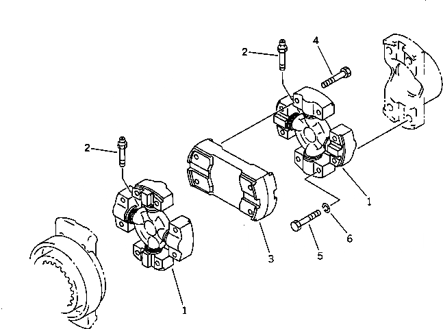 Схема запчастей Komatsu D65A-11D - UNIVARSAL СОЕД-Е(№-) ОСНОВН. МУФТА¤ ГТР CONVERTOR¤ T/M¤ РУЛЕВ. УПРАВЛЕНИЕ И КОНЕЧНАЯ ПЕРЕДАЧА