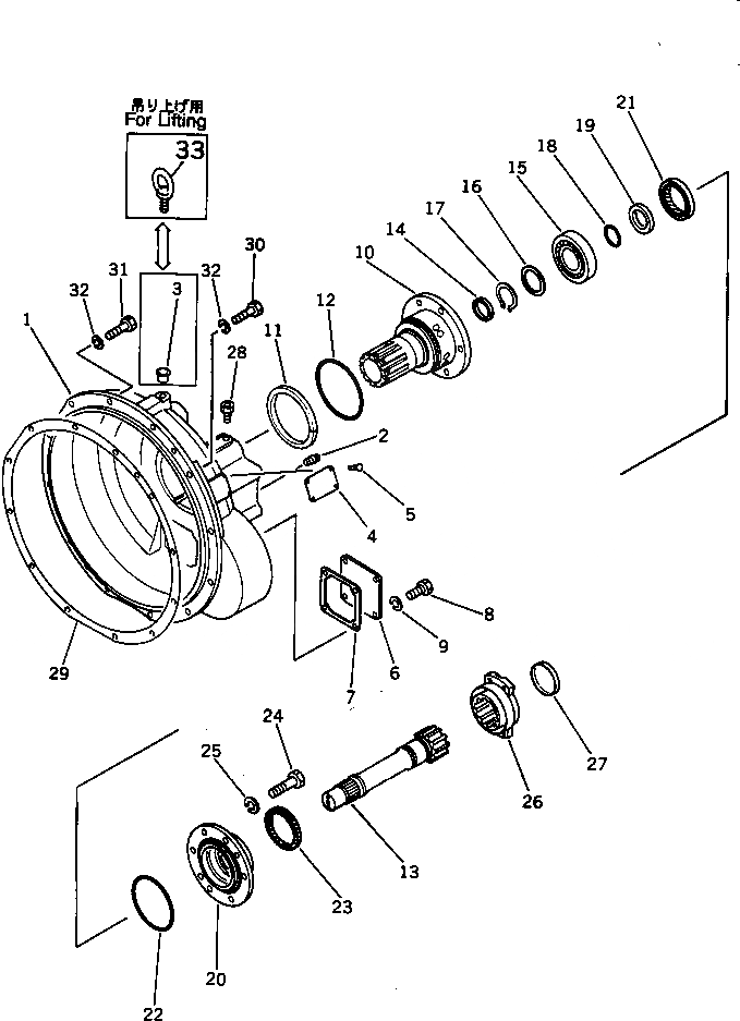 Схема запчастей Komatsu D65A-11 - ГИДРОТРАНСФОРМАТОР (КОЖУХ) (/)(№-) ОСНОВН. МУФТА¤ ГТР CONVERTOR¤ T/M¤ РУЛЕВ. УПРАВЛЕНИЕ И КОНЕЧНАЯ ПЕРЕДАЧА