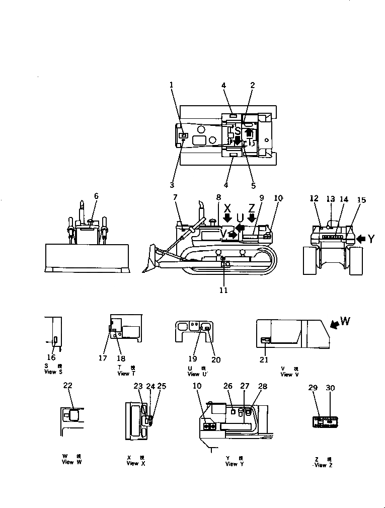 Схема запчастей Komatsu D65A-8 - МАРКИРОВКА (ШУМОПОДАВЛ. ДЛЯ EC)(№7-) МАРКИРОВКА¤ ИНСТРУМЕНТ И РЕМКОМПЛЕКТЫ