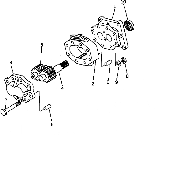 Схема запчастей Komatsu D65A-8 - ТОРКФЛОУ НАСОС (КРОМЕ ЯПОН.) ГИДРОТРАНСФОРМАТОР И ТРАНСМИССИЯ