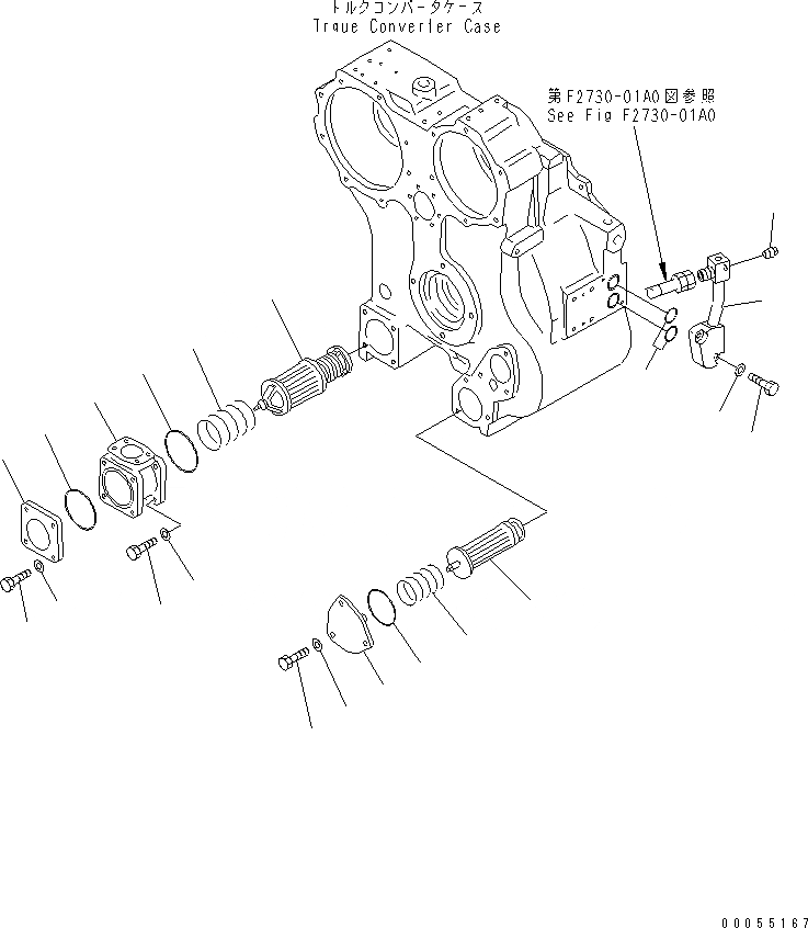 Схема запчастей Komatsu D65E-12 - ГИДРОТРАНСФОРМАТОР (FILTRATION И СУППОРТ) СИЛОВАЯ ПЕРЕДАЧА И КОНЕЧНАЯ ПЕРЕДАЧА