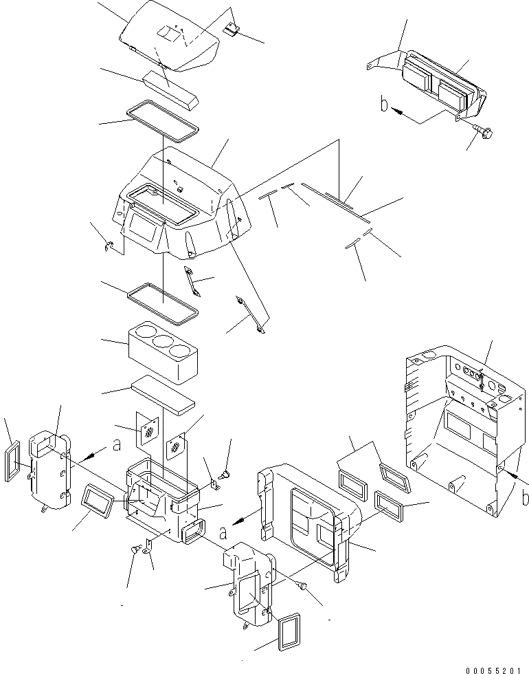 Схема запчастей Komatsu D65E-12 - ПРИБОРНАЯ ПАНЕЛЬ (ВОЗДУХОВОДЫ И COVER) (ДЛЯ СНГ)(№-) КАБИНА ОПЕРАТОРА И СИСТЕМА УПРАВЛЕНИЯ
