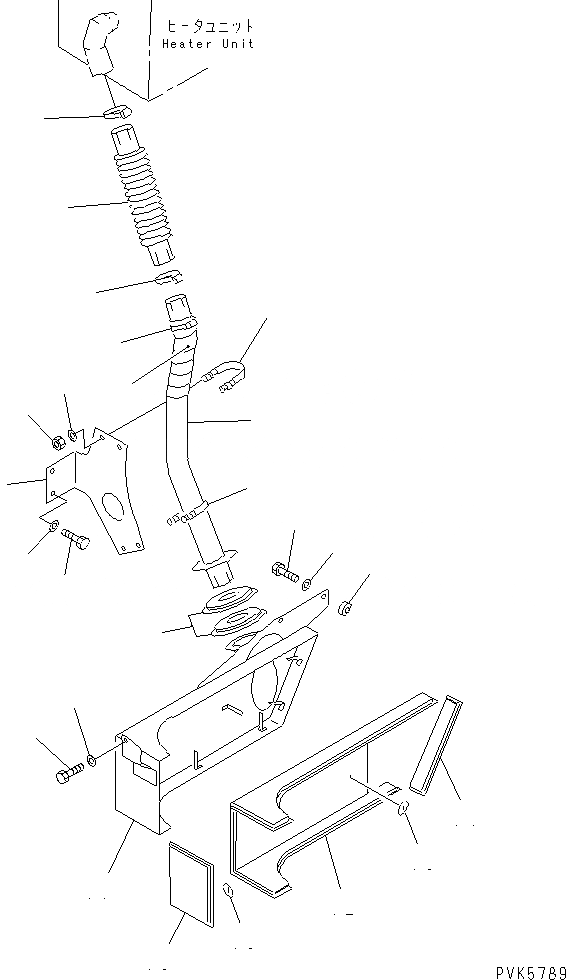 Схема запчастей Komatsu D65E-12 - ХЛАДАГЕНТ ПРЕДПУСКОВ. ПОДОГРЕВ (ВОЗДУХОВОДЫ) (ДЛЯ СНГ)(№7-) РАЗНОЕ