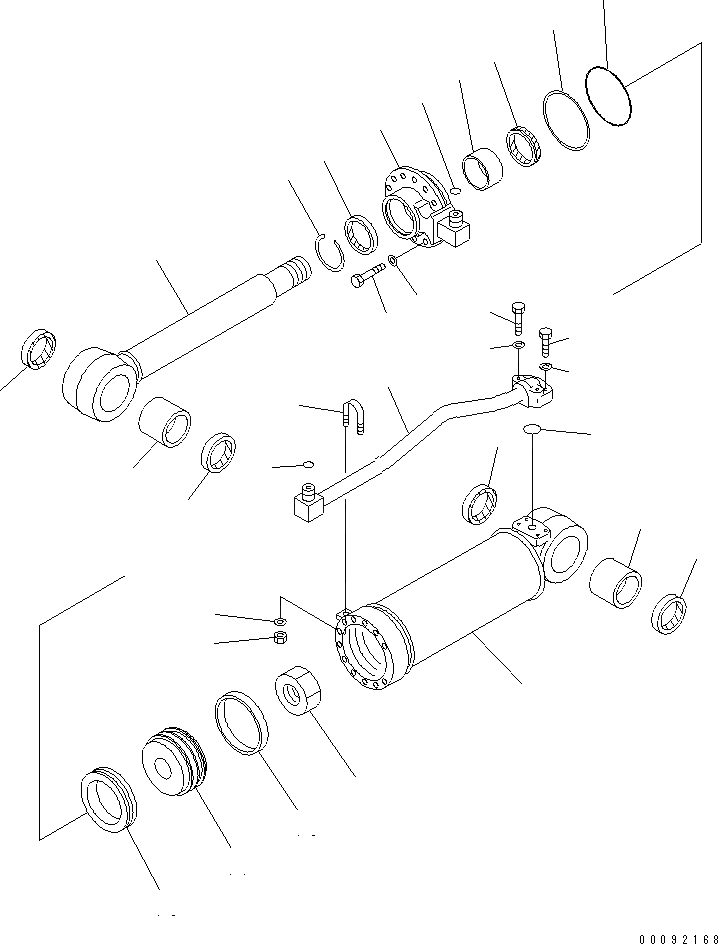 Схема запчастей Komatsu D65E-12 - ЦИЛИНДР РЫХЛИТЕЛЯ (ДЛЯ СНГ)(№7-) ОСНОВН. КОМПОНЕНТЫ И РЕМКОМПЛЕКТЫ
