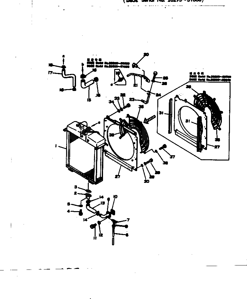 Схема запчастей Komatsu D65E-6 - СИСТЕМА ТРУБ РАДИАТОРА И COVER(№9-) КОМПОНЕНТЫ ДВИГАТЕЛЯ И ЭЛЕКТРИКА