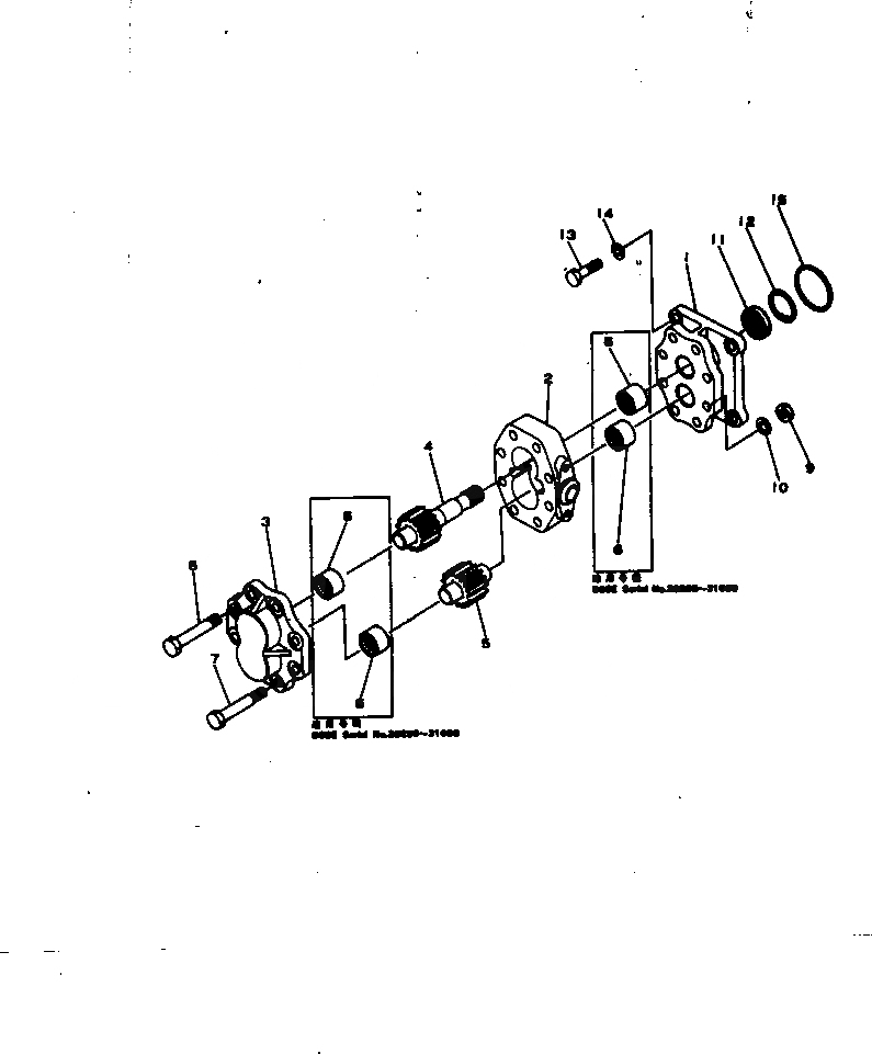 Схема запчастей Komatsu D65E-6 - НАСОС РУЛЕВ. УПРАВЛ-Я СИСТЕМАУПРАВЛЕНИЯ ПОВОРОТОМ И КОНЕЧНАЯ ПЕРЕДАЧА