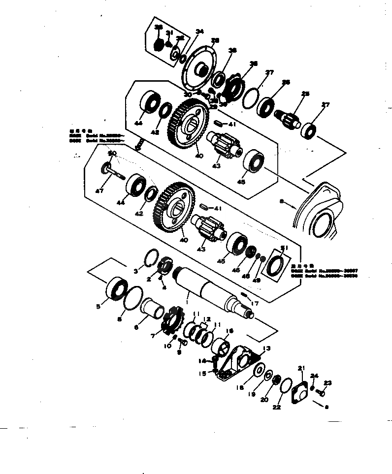 Схема запчастей Komatsu D65E-6 - ПРИВОД И ВАЛ СИСТЕМАУПРАВЛЕНИЯ ПОВОРОТОМ И КОНЕЧНАЯ ПЕРЕДАЧА
