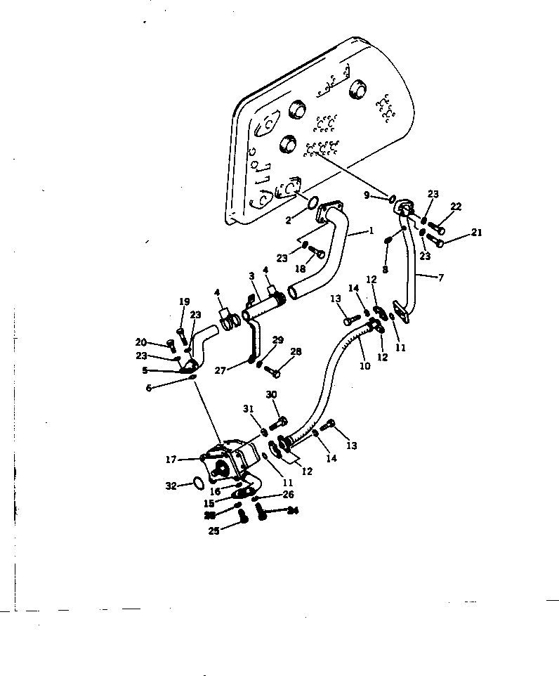 Схема запчастей Komatsu D65E-6 - ГИДРОЛИНИЯ; ГИДР. НАСОС. - БАК (ПРЯМ. ОТВАЛ    DOZER) (/) УПРАВЛ-Е РАБОЧИМ ОБОРУДОВАНИЕМ