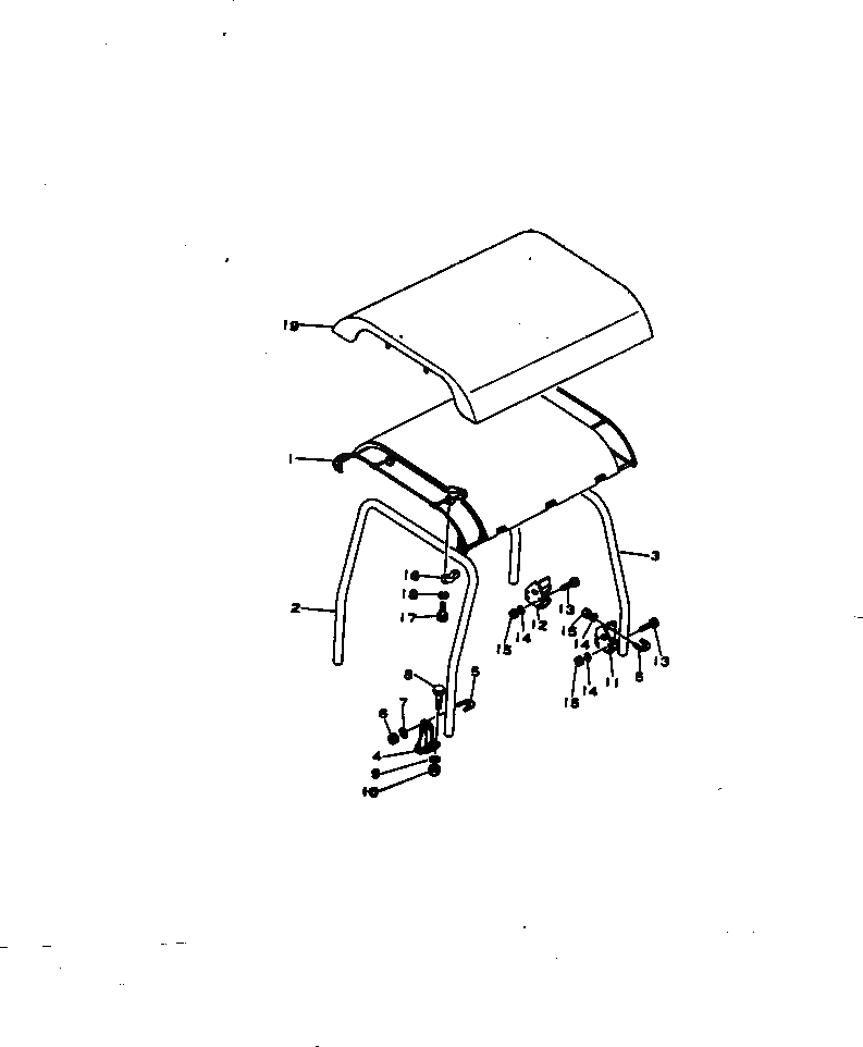Схема запчастей Komatsu D65E-6 - ВЕРХН. ЗАЩИТА ОПЦИОННЫЕ КОМПОНЕНТЫ