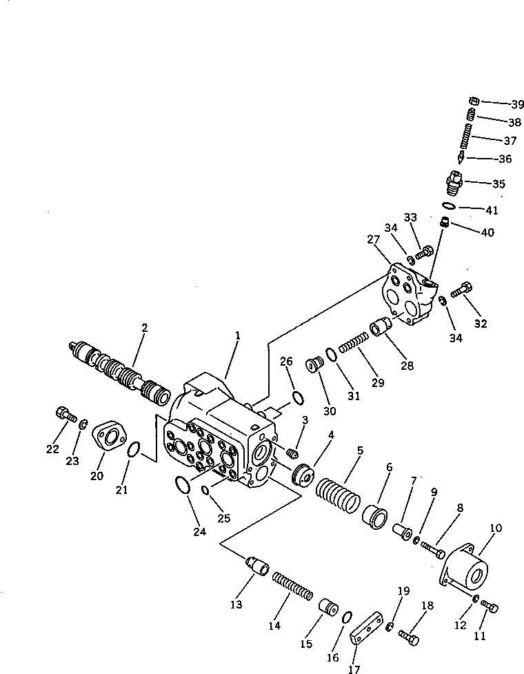 Схема запчастей Komatsu D65E-8 - УПРАВЛ-Е РЫХЛИТЕЛЕМ КЛАПАН УПРАВЛ-Е РАБОЧИМ ОБОРУДОВАНИЕМ
