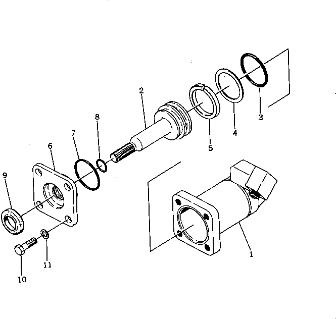Схема запчастей Komatsu D65E-8 - ТОРМОЗН. ЦИЛИНДР (ДЛЯ ТЯГОВ. ЛЕБЕДКИ) РАБОЧЕЕ ОБОРУДОВАНИЕ