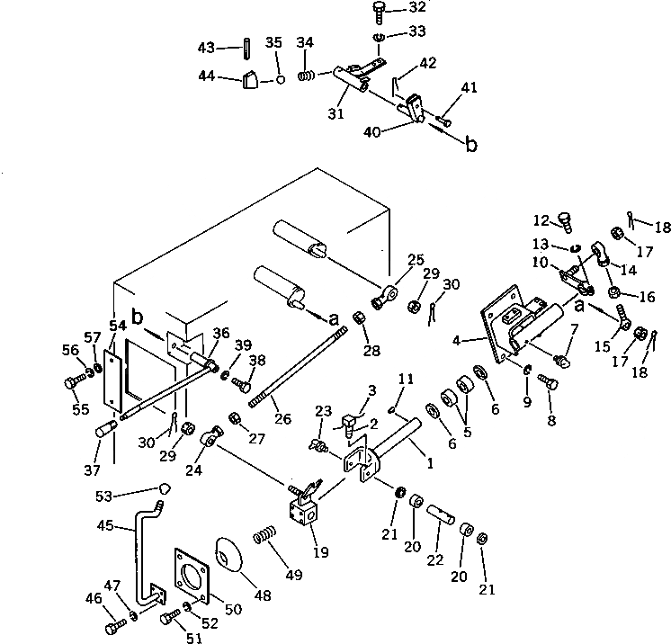 Схема запчастей Komatsu D65E-8 - РЫЧАГ УПРАВЛ-Я (2-Х СЕКЦИОНН. ТИП)) (СПЕЦ-Я TBG) (DE-8¤8C) ОПЦИОННЫЕ КОМПОНЕНТЫ¤ ИНСТРУМЕНТ И РЕМКОМПЛЕКТЫ