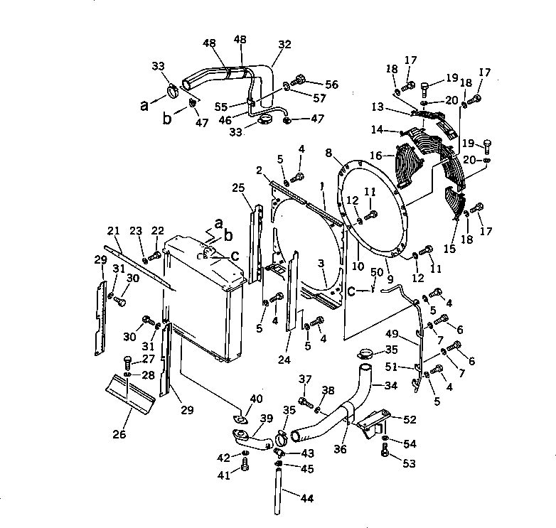 Схема запчастей Komatsu D65E-8 - СИСТЕМА ТРУБ РАДИАТОРА И КРЫШКА(ШУМОПОДАВЛ. СПЕЦ-Я ДЛЯ EC)    (DE-8B №7-) (DE-8D №89-)(№7-) ОПЦИОННЫЕ КОМПОНЕНТЫ¤ ИНСТРУМЕНТ И РЕМКОМПЛЕКТЫ