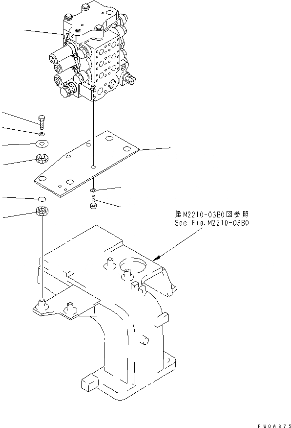 Схема запчастей Komatsu D65EX-12 - УПРАВЛЯЮЩ. КЛАПАН (ДЛЯ СЕВ. АМЕРИКИ СПЕЦ-Я.)(№-) ГИДРАВЛИКА