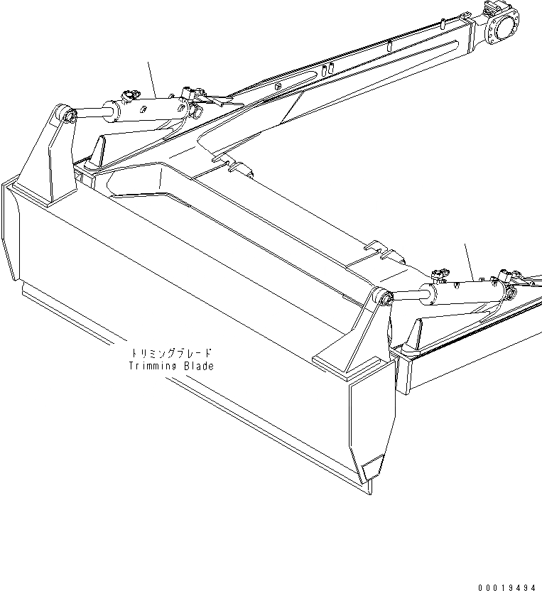 Схема запчастей Komatsu D65EX-12 - TОБОД КОЛЕСАMING ЦИЛИНДР РАБОЧЕЕ ОБОРУДОВАНИЕ