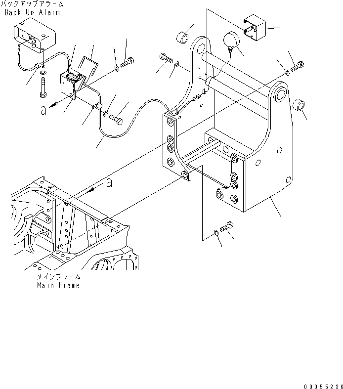 Схема запчастей Komatsu D65EX-12 - TОБОД КОЛЕСАMING СПЕЦ-Я. ДОПОЛН. ЧАСТИ РАБОЧЕЕ ОБОРУДОВАНИЕ