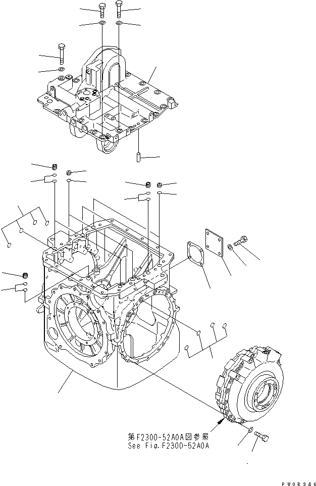 Схема запчастей Komatsu D65EX-12-E - H.S.S (КОРПУС) (/)(№-) СИЛОВАЯ ПЕРЕДАЧА И КОНЕЧНАЯ ПЕРЕДАЧА