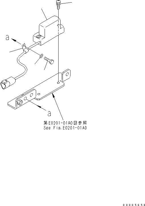 Схема запчастей Komatsu D65EX-15 - KOMTRAX ЭЛЕКТРОПРОВОДКА (ДАТЧИК НАКЛОНА) ЭЛЕКТРИКА