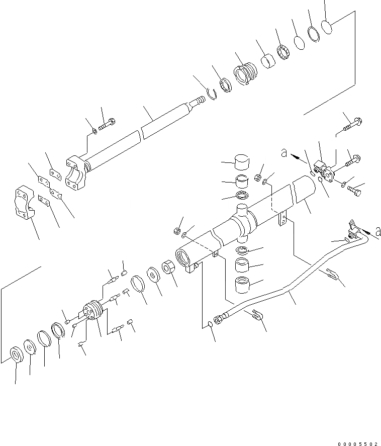 Схема запчастей Komatsu D65EX-15 - LIFT CYLIDNER (ДЛЯ УДЛИНН. ГУСЕНИЦЫ) ОСНОВН. КОМПОНЕНТЫ И РЕМКОМПЛЕКТЫ
