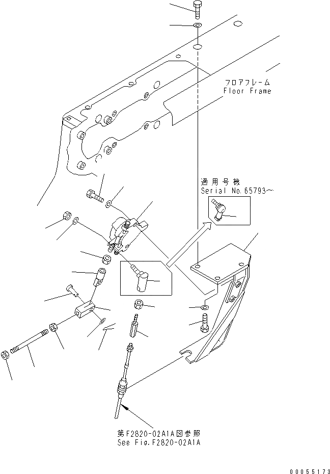 Схема запчастей Komatsu D65EX-12U - КОНТРОЛЬ ХОДА (ТОПЛИВН. МУФТА)(№-) СИЛОВАЯ ПЕРЕДАЧА И КОНЕЧНАЯ ПЕРЕДАЧА
