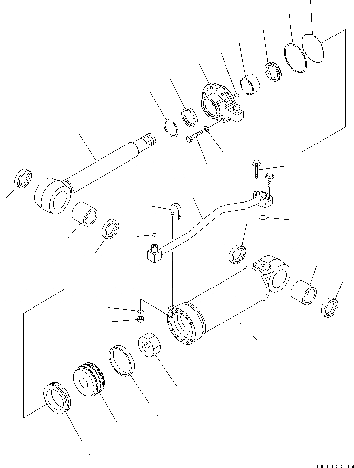 Схема запчастей Komatsu D65EX-15 - ЦИЛИНДР РЫХЛИТЕЛЯ(№7-79) ОСНОВН. КОМПОНЕНТЫ И РЕМКОМПЛЕКТЫ