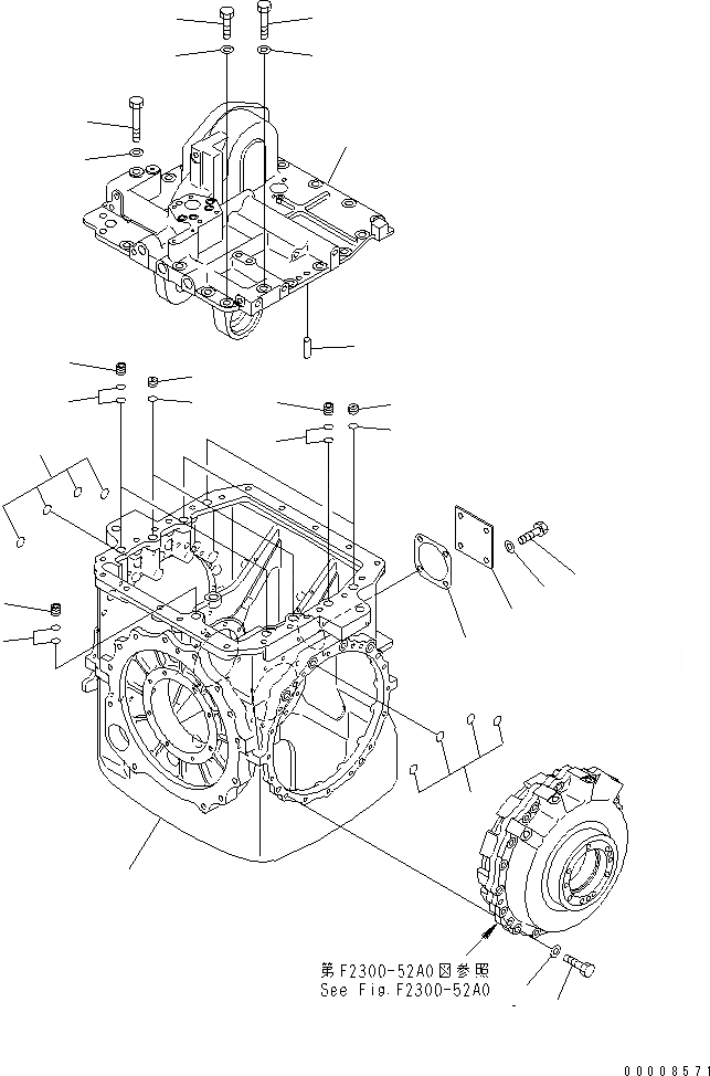 Схема запчастей Komatsu D65EX-15 - H.S.S (КОРПУС) (/) СИЛОВАЯ ПЕРЕДАЧА И КОНЕЧНАЯ ПЕРЕДАЧА