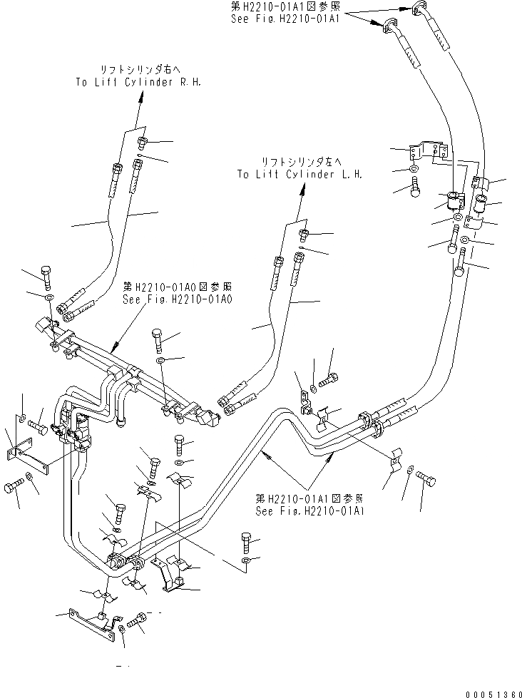 Схема запчастей Komatsu D65EX-15E0 - ЛИНИЯ ГИДРОЦИЛИНДРА ПОДЪЕМА (РЕГУЛИР. КЛАПАН) (ДЛЯ TОБОД КОЛЕСАMING DOZER) ГИДРАВЛИКА