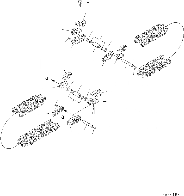Схема запчастей Komatsu D65EX-15E0 - ГУСЕН. ЦЕПЬ (СМАЗЫВ. ТИПА) (ПОСТАВЛЯЕМЫЕ ЧАСТИ) (УДЛИНН. ГУСЕНИЦЫ СПЕЦ-Я.)(№9-9) ОСНОВН. КОМПОНЕНТЫ И РЕМКОМПЛЕКТЫ
