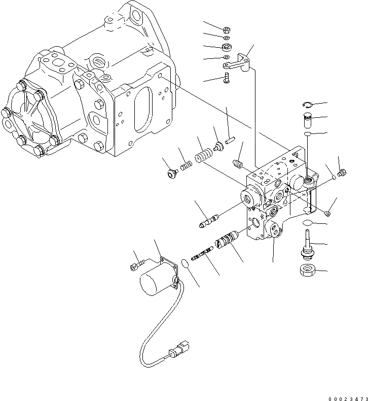 Схема запчастей Komatsu D65EX-15E0 - HSS НАСОС (/) ОСНОВН. КОМПОНЕНТЫ И РЕМКОМПЛЕКТЫ