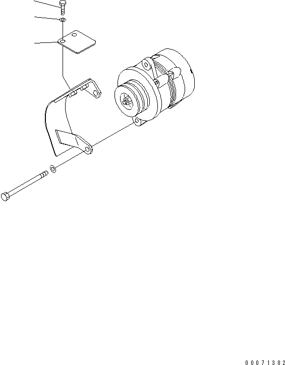 Схема запчастей Komatsu D65EX-15 - ОХЛАЖД-Е (ГЕНЕРАТОР COVER) (ДЛЯ CHINA TОБОД КОЛЕСАMING)(№87-) СИСТЕМА ОХЛАЖДЕНИЯ