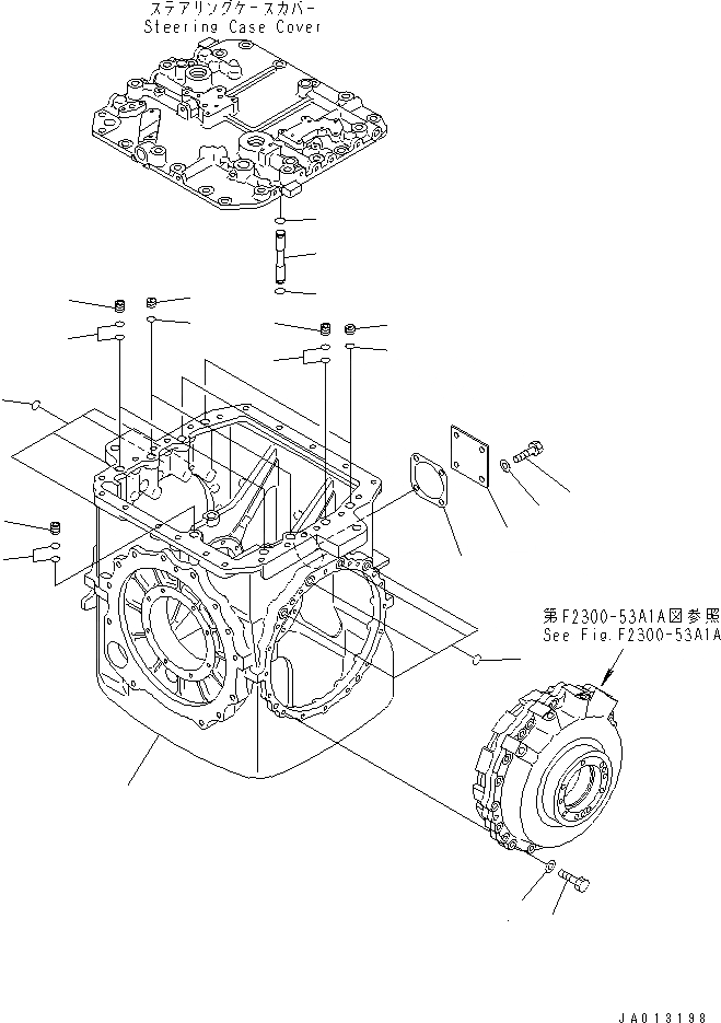 Схема запчастей Komatsu D65P-12 - МУФТА И ТОРМОЗ. (КОРПУС)(№-) СИЛОВАЯ ПЕРЕДАЧА И КОНЕЧНАЯ ПЕРЕДАЧА
