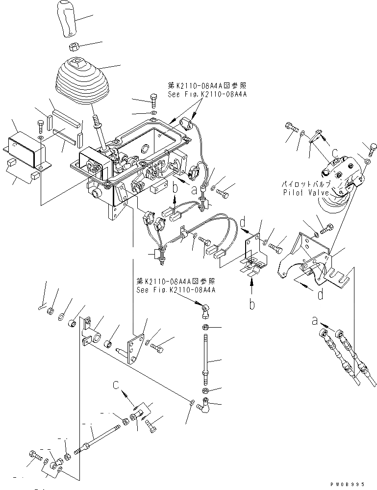 Схема запчастей Komatsu D65P-12 - ОСНОВН. КОНСТРУКЦИЯ (РУЛЕВ. УПРАВЛЕНИЕ УПРАВЛ-Е КРЕПЛЕНИЕ) (DP)(№-) КАБИНА ОПЕРАТОРА И СИСТЕМА УПРАВЛЕНИЯ