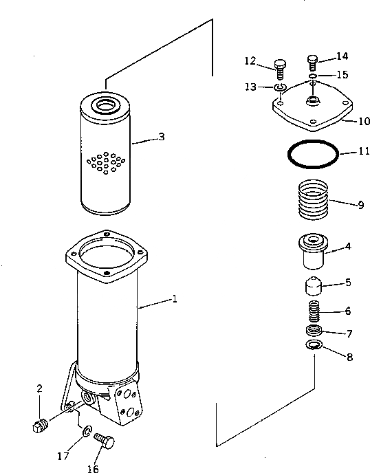 Схема запчастей Komatsu D65P-11D - РУЛЕВ. УПРАВЛЕНИЕ ФИЛЬТР. СИСТЕМА УПРАВЛЕНИЯ