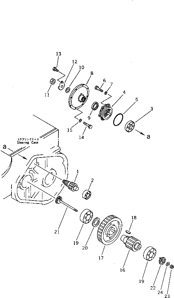 Схема запчастей Komatsu D65P-11 - КОНЕЧНАЯ ПЕРЕДАЧА И ВАЛ ОСНОВН. МУФТА¤ ГТР CONVERTOR¤ T/M¤ РУЛЕВ. УПРАВЛЕНИЕ И КОНЕЧНАЯ ПЕРЕДАЧА